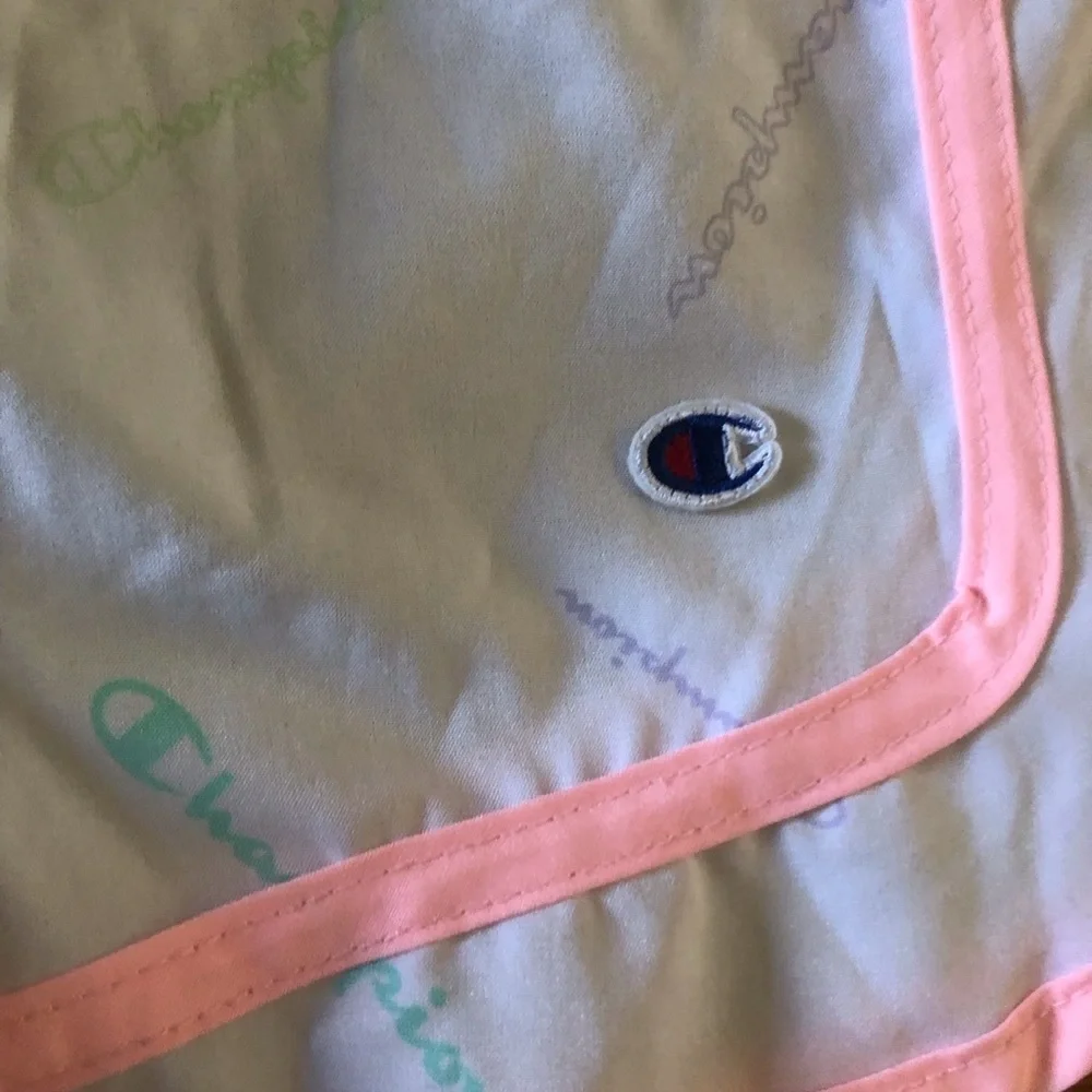 CHAMPION white running shorts in size S